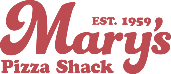 Mary's Pizza Shack established in 1959 logo