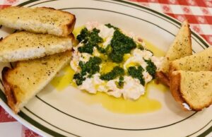 Smoked Salmon Dip with Salsa Verde Tapenade